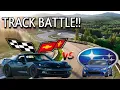 Racing Against Cars with Double the Horsepower Subaru BRZ POV Track Battle Pocono Raceway