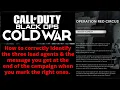 How to correctly identify the 3 lead agents in Operation Red Circus-Call of Duty Black Ops Cold War