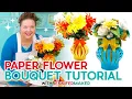Paper Flower Bouquet Tutorial Easy Step-by-Step Directions