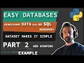 Easy Databases in PYTON - Web Scraping Example