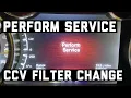 How to PERFORM SERVICE Dodge Ram 6 7 Cummins changing CCV filter and message reset