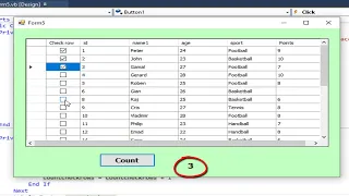 Programming in vb net datagridview count checked rows using access database