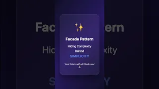 Facade Pattern in 36 Seconds