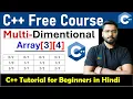 Multi-Dimensional Array Array in C C Free Course by Rahul Chaudhary