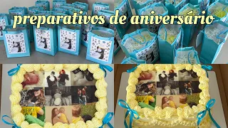 montando as lembrancinhas do meu aniversário