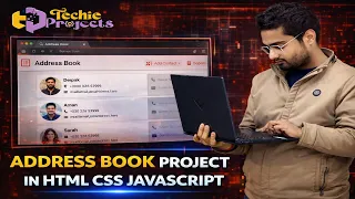 Address Book Project in HTML CSS Javascript Web Development Projects