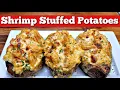 Shrimp Stuffed Baked Potatoes