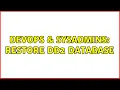 DevOps SysAdmins Restore DB2 database