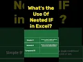 What s the Use of Nested IF in Excel and Google Sheets