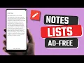 Best Free Notes and Lists App for Android