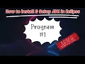 How to install Setup Java JDK in Eclipse How to run 1st Java Program Hello World in Eclipse