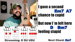 CUPID - FIFTY FIFTY (Ukulele Play Along with Chords and Lyrics)