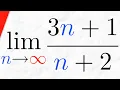 Proof Sequence 3n 1 n 2 Converges to 3 Real Analysis
