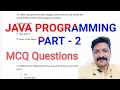 Java Programming MCQ Questions with solution part-2