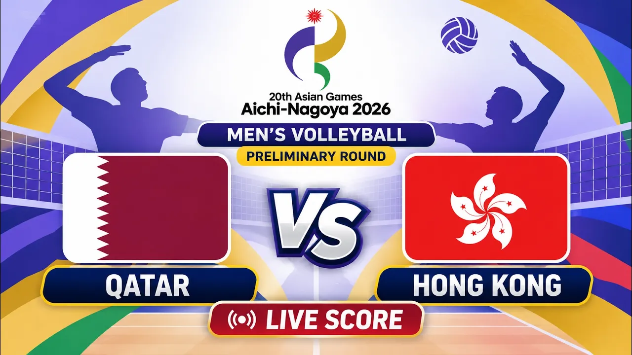 🔴 LIVE | QATAR vs HONG KONG - Asian Games 2026 Men's Volleyball | Livescore Volleyball