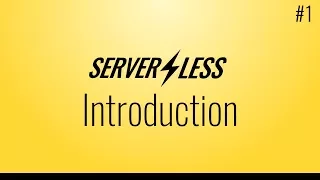 Introduction Serverless framework tutorial