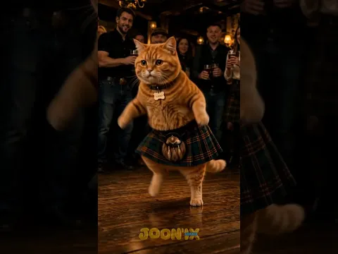 هذا القط لوّن كفوفه بالأزرق… وكوّن أصدقاء جدداً! 🐱💙😂