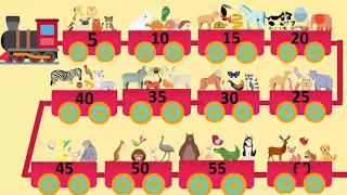 العد القفزي للأطفال اثنينات خمسات عشرات 