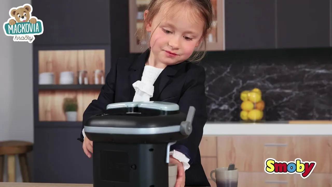 Detské práčky sety - Set práčovňa s práčkou a kuchynka s kávovarom Rowenta Wash&Clean Laundry Smoby - 8