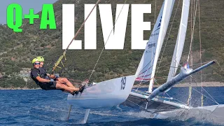 Fix your heavy steering, highwind Gybing, mainsheet tension downwind and much more: Q+A Live