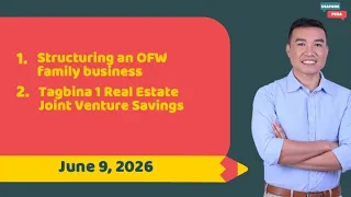 Structuring an OFW Family Business, Tagbina 1 RE Joint Venture Savings