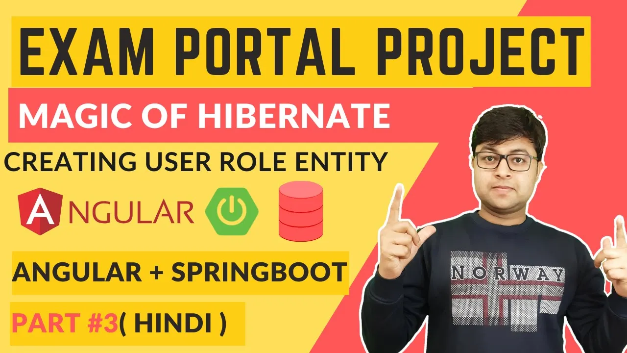 🔴Magic of Hibernate | Creating USER ROLE entity | Practical Session | Examportal Project #3