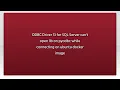 ODBC Driver 13 for SQL Server can t open lib on pyodbc while connecting on ubuntu docker image