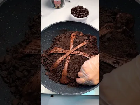 Almond Chocolate Snowflake Crisp Have you want to try? #yummy #asmr