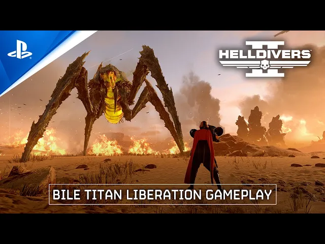Helldivers 2 - Bile Titan Liberation Gameplay | PS5 &amp; PC Games