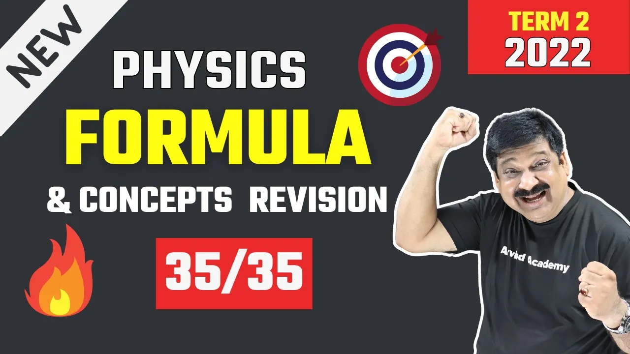 Physics All Formula & Concept Revision in one video Class 12 Physics CBSE Boards 2022
