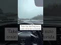 Taking the Amtrak Auto Train from the NorthEast to Florida instead of driving or shipping my car