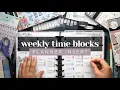 WEEKLY TIME BLOCKS Creating a Master Schedule Planner Insert for Weekly Time Blocking