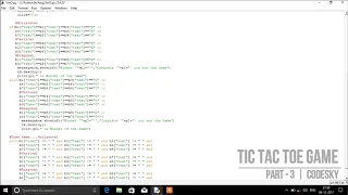 Tic Tac Toe Game - Part 3 Python Tutorial Python Game X and 0 CodeSky