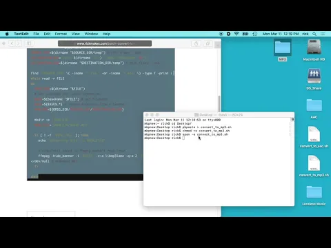 Download MP3 Batch Convert Lossless Audio to MP3 on Mac using FFmpeg Script