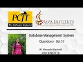 Database Management System - Question set 16 Java Institute