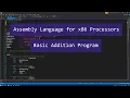 Code a Addition Calculator in MASM - Assembly Language for x86 Processors