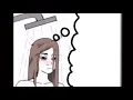 Showering Wojak Girl Thinking About Something Template