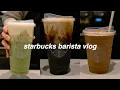 starbucks barista vlog make drinks with us