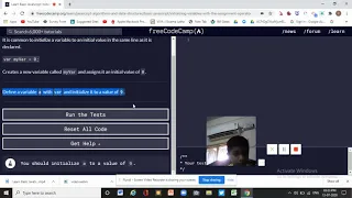 Learn Basic JavaScript Initializing Variables with the Assignment Operator freeCodeCamp org