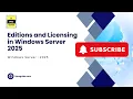 02 Windows Server 2025 - Editions Licensing Explained Standard vs Datacenter vs Azure