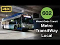 Miami-Dade Bus Rapid Transit Metro TransitWay Local 602 New Flyer XN40 4K Bus Ride