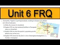 Unit 6 FRQ Boomburbs Infrastructure Redistricts AP Human Geography