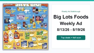 Big Lots Foods Weekly Ad 26 - 26 Top 10 Deals