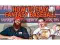 How to play fantasy baseball