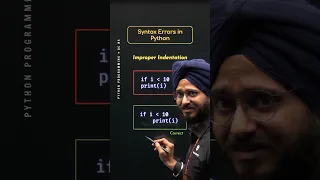 Syntax Errors in Python Programming