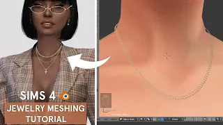 Sims 4 CC Making Process Chain Necklace Tutorial