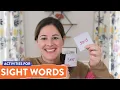 SIGHT WORD ACTIVITIES How to teach sight words at home for Kindergarten First and Second Grade
