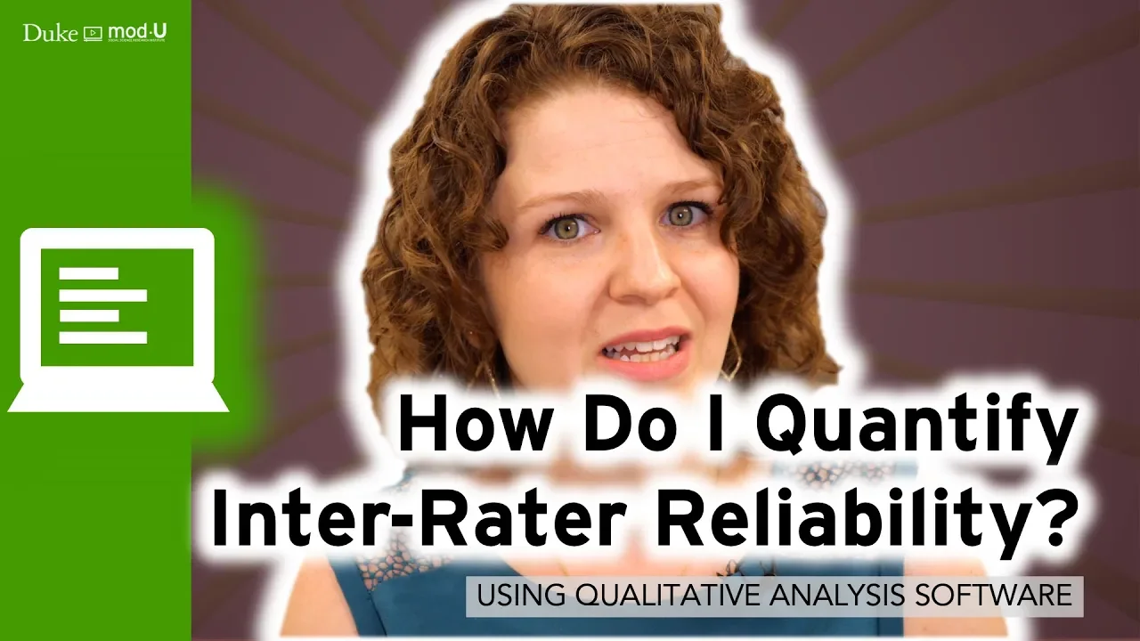 How Do I Quantify Inter-Rater Reliability? : Qualitative Research Methods
