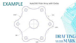 AutoCAD Polar Array with Circles