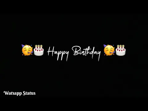 Download MP3 12 Waje Aa Birthday Ohda | Happy Birthday Song Status | Black Background Status | Watsapp Status